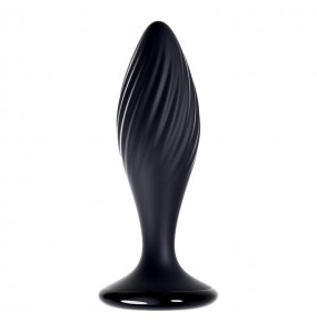 MizzZee - Black Whirlwind Anal Plug (Wireless Remote - Chargeable)